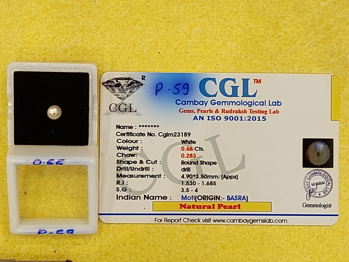 0.38 Carat Natural Pearl