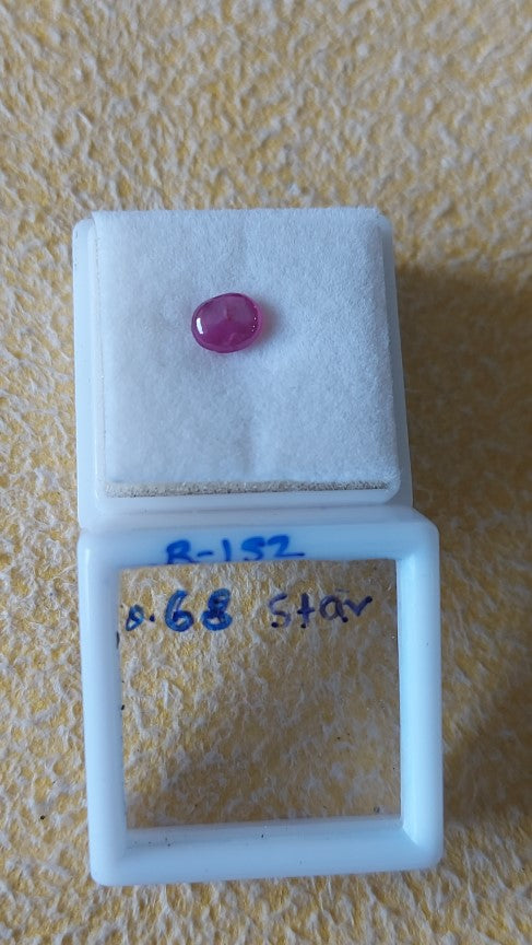 0.68 R-152 Carat Natural Old Ruby