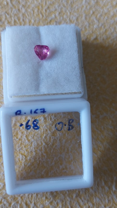 0.68 R-167 Carat Natural Old Ruby