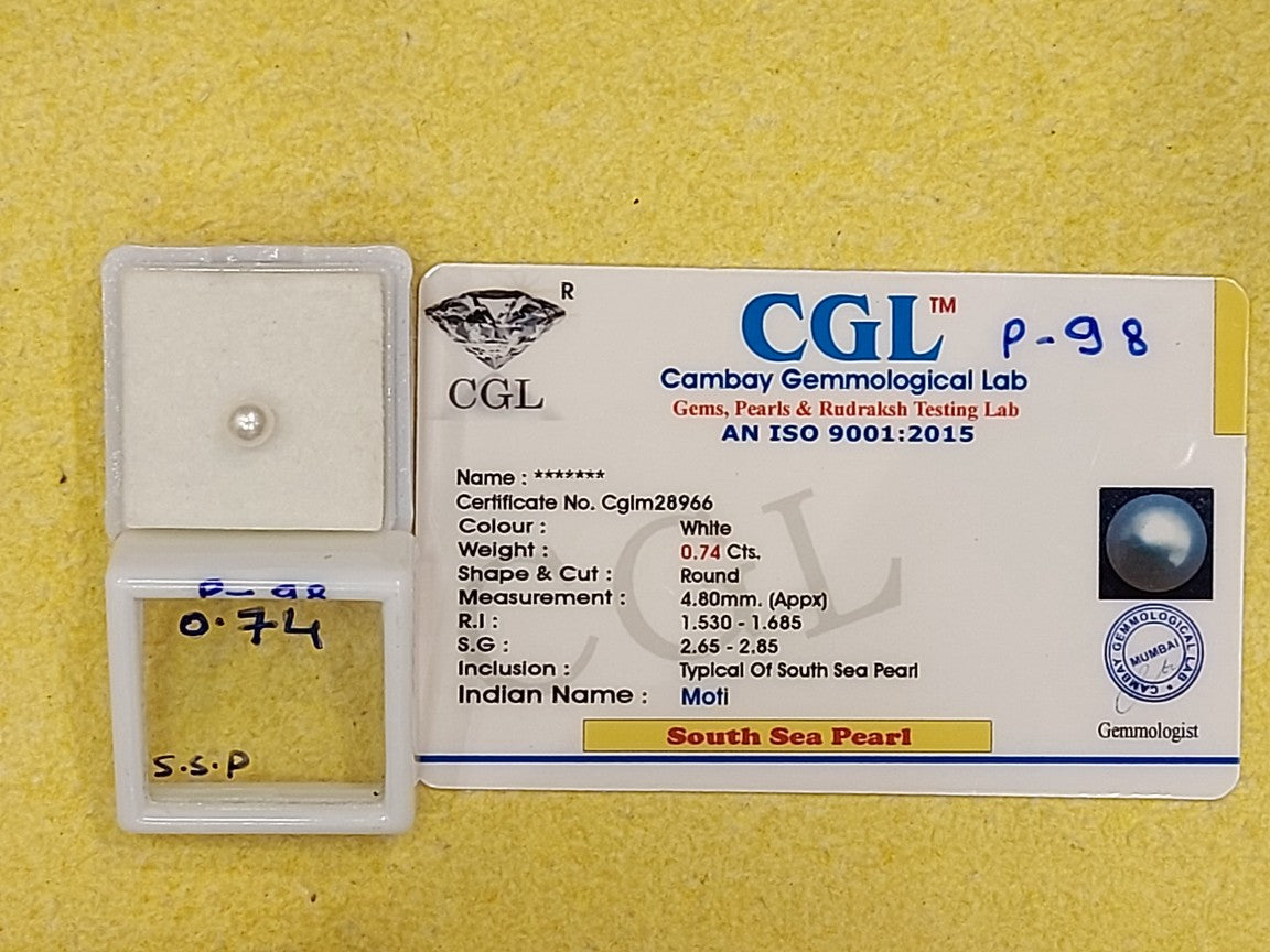 0.74 Carat Natural Pearl