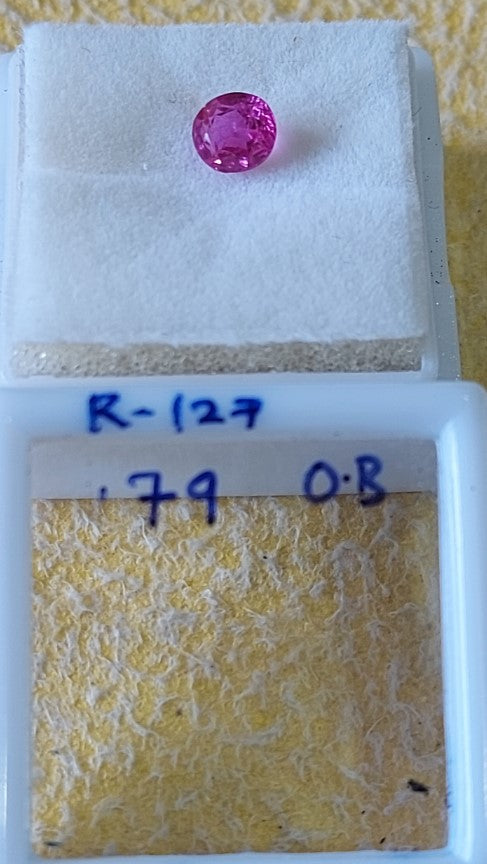 0.79 Carat Natural Old Ruby