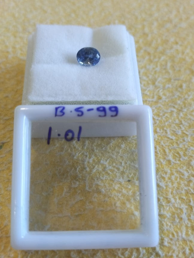 1.01 Carat Natural Blue Sapphire Stone