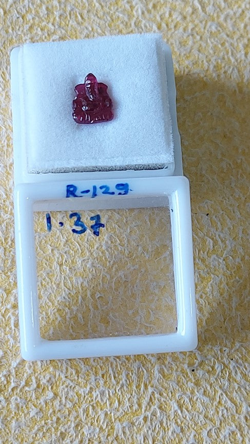 1.37 Carat Natural Old Ruby