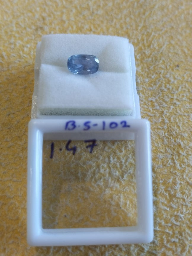 1.47 Carat Natural Blue Sapphire Stone