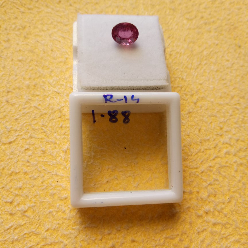 1.88 Carat Natural Old Ruby