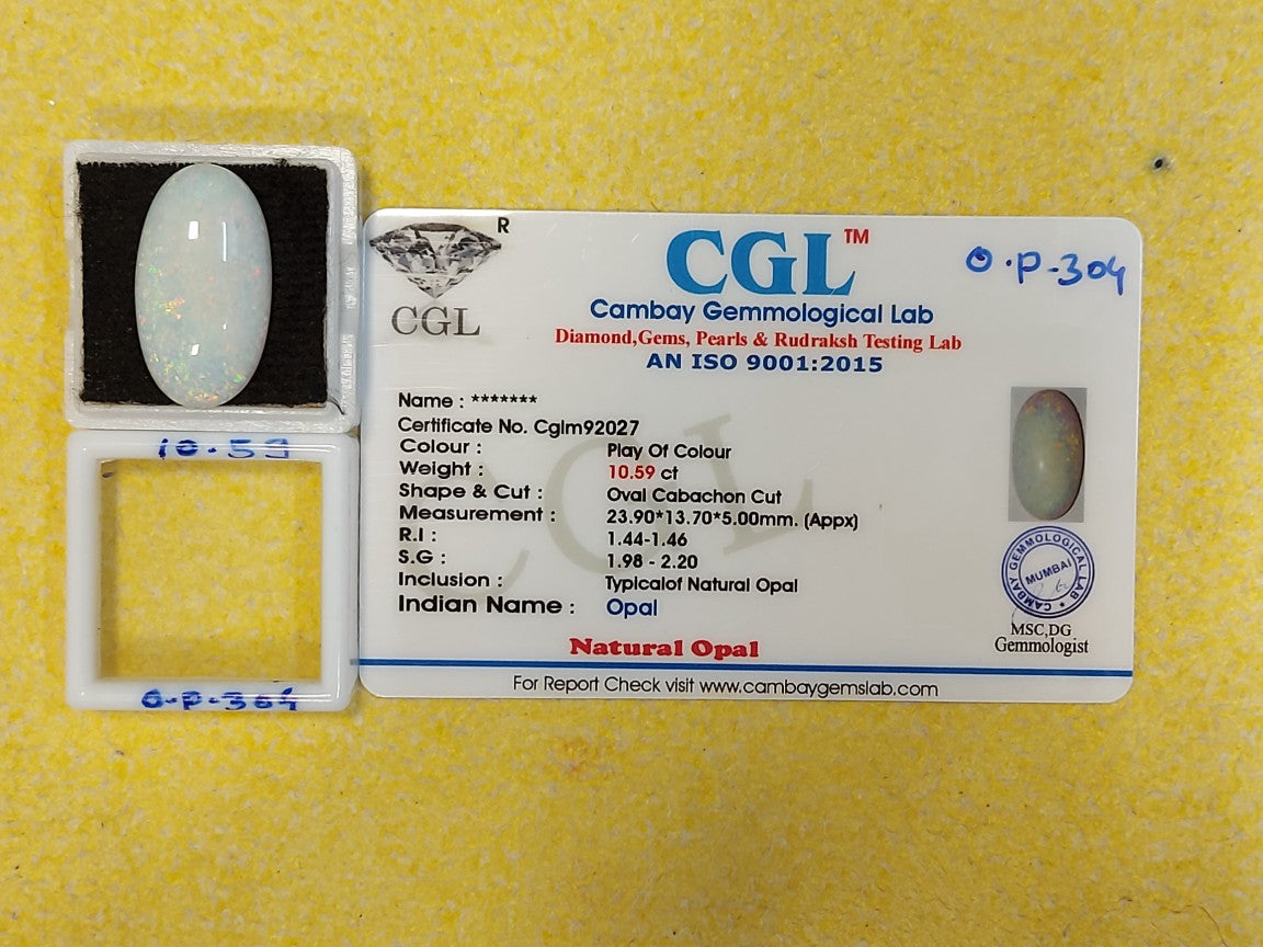 10.59 Carat Natural Opal Stone