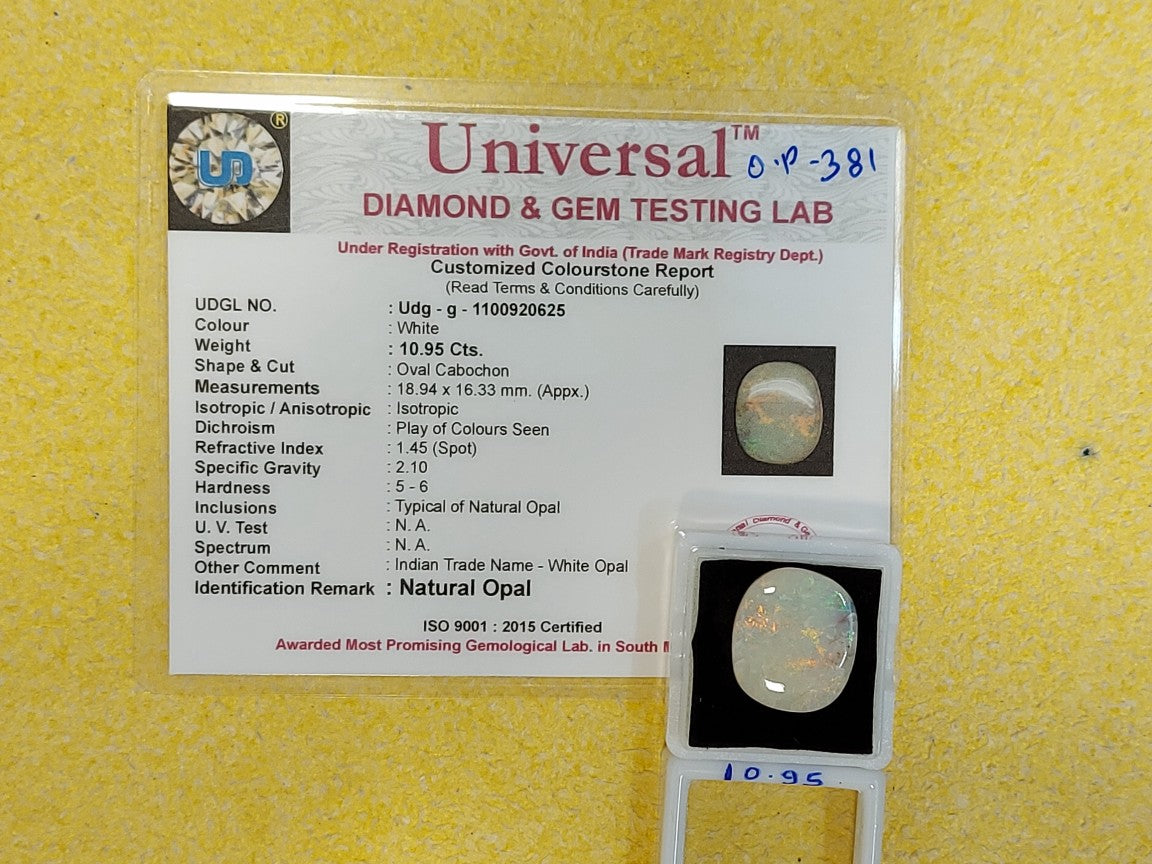10.95 Carat Natural Opal Stone