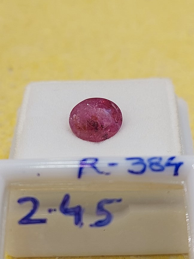 2.45 Carat Natural Old Ruby