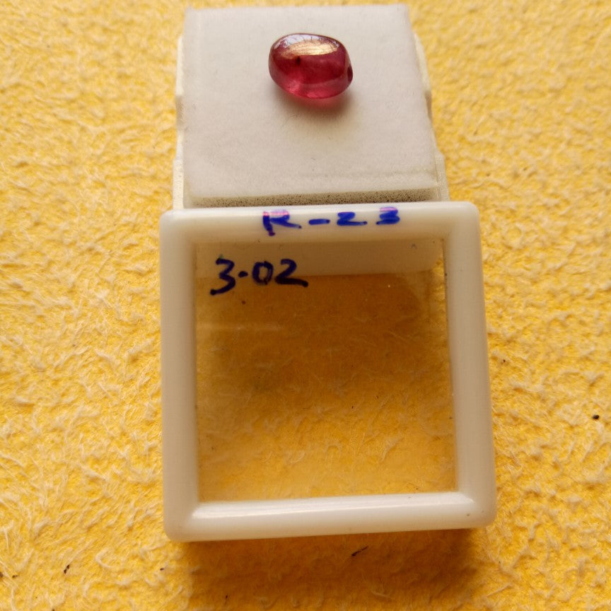 3.02 Carat Natural Old Ruby