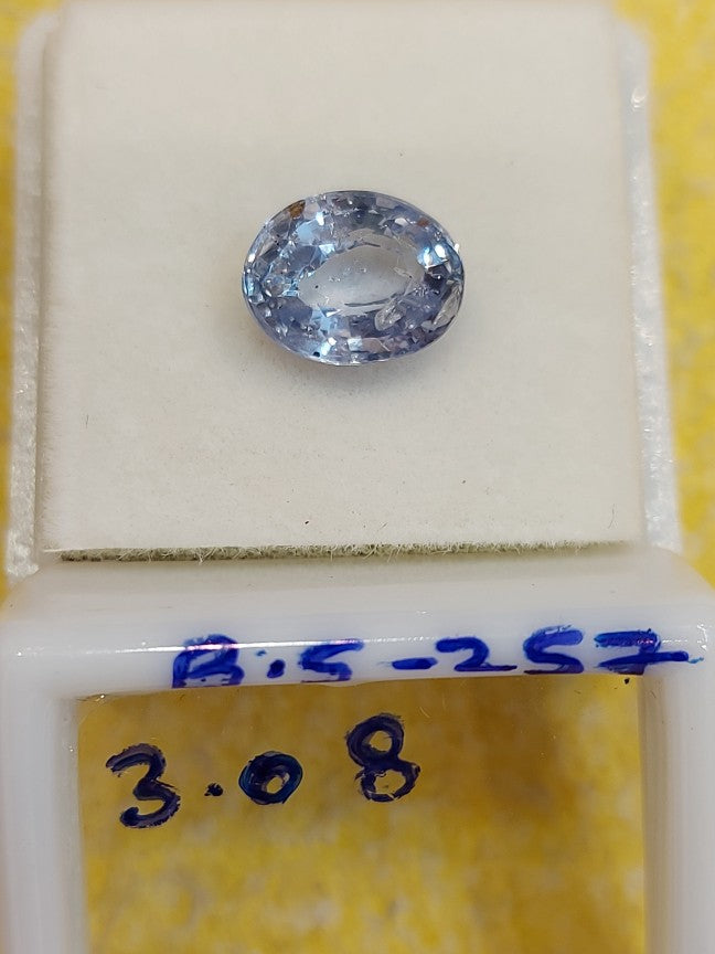 3.08 Carat Natural Blue Sapphire Stone