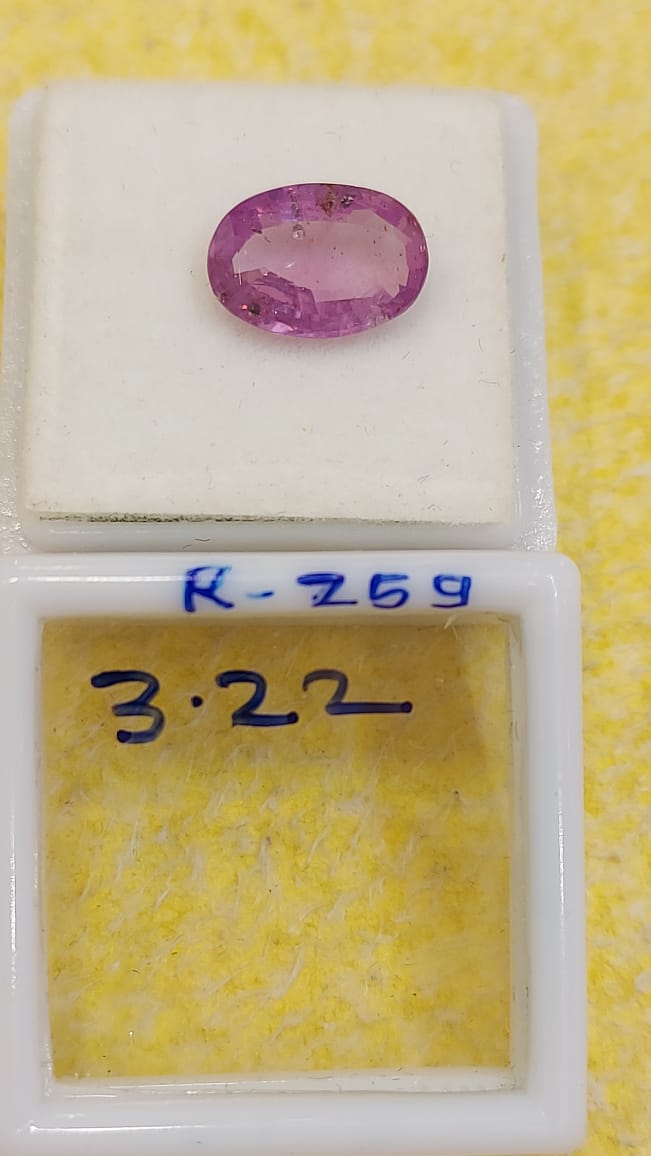 3.22 Carat Natural Old Ruby