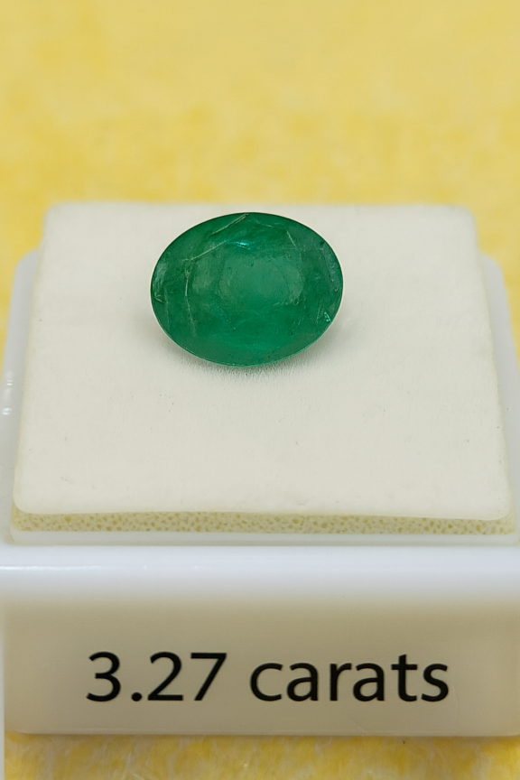 3.27 Carat Natural Emerald Stone