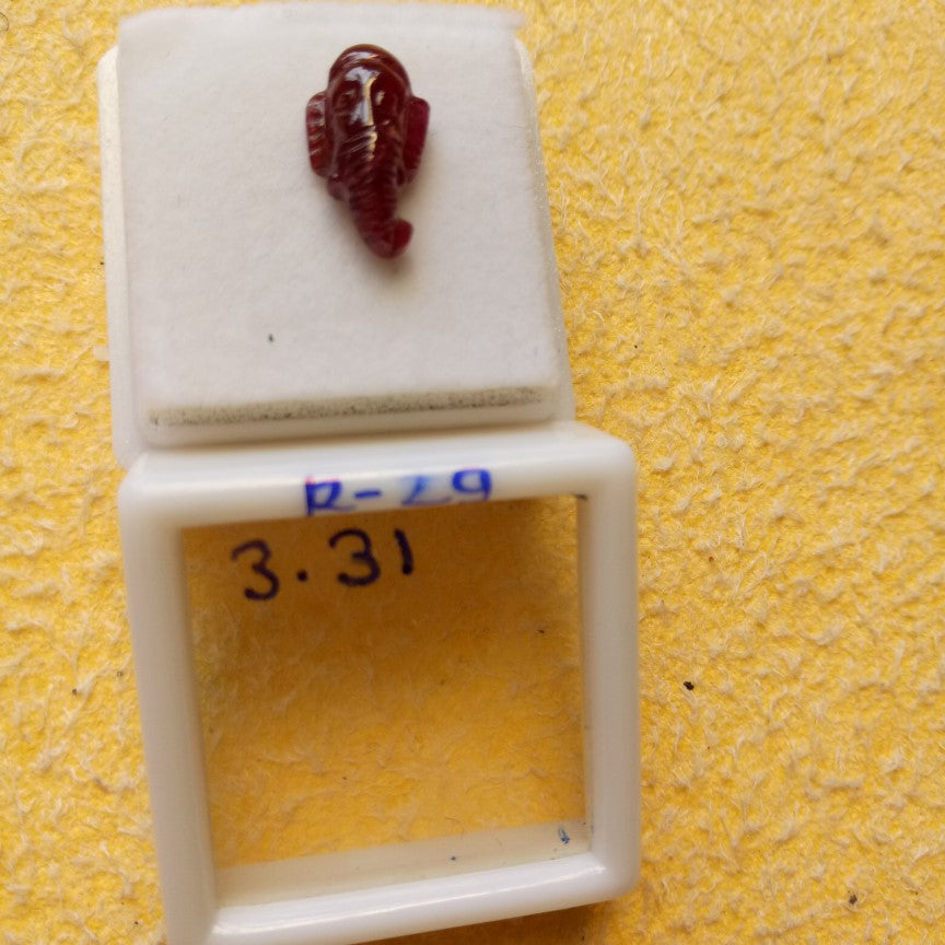 3.31 Carat Natural Old Ruby