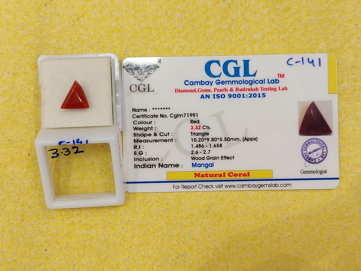 C-141 Carat Natural Coral