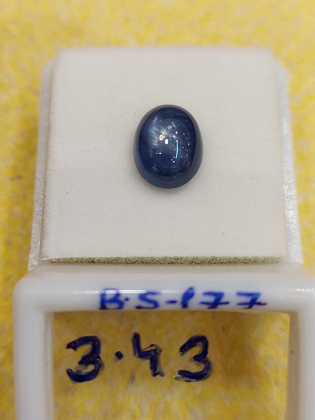 3.43 Carat Natural Blue Sapphire Stone