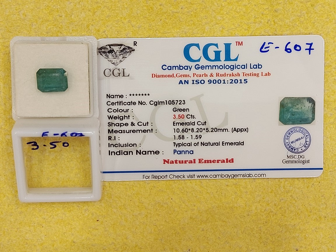 3.50 Carat Natural Emerald Stone