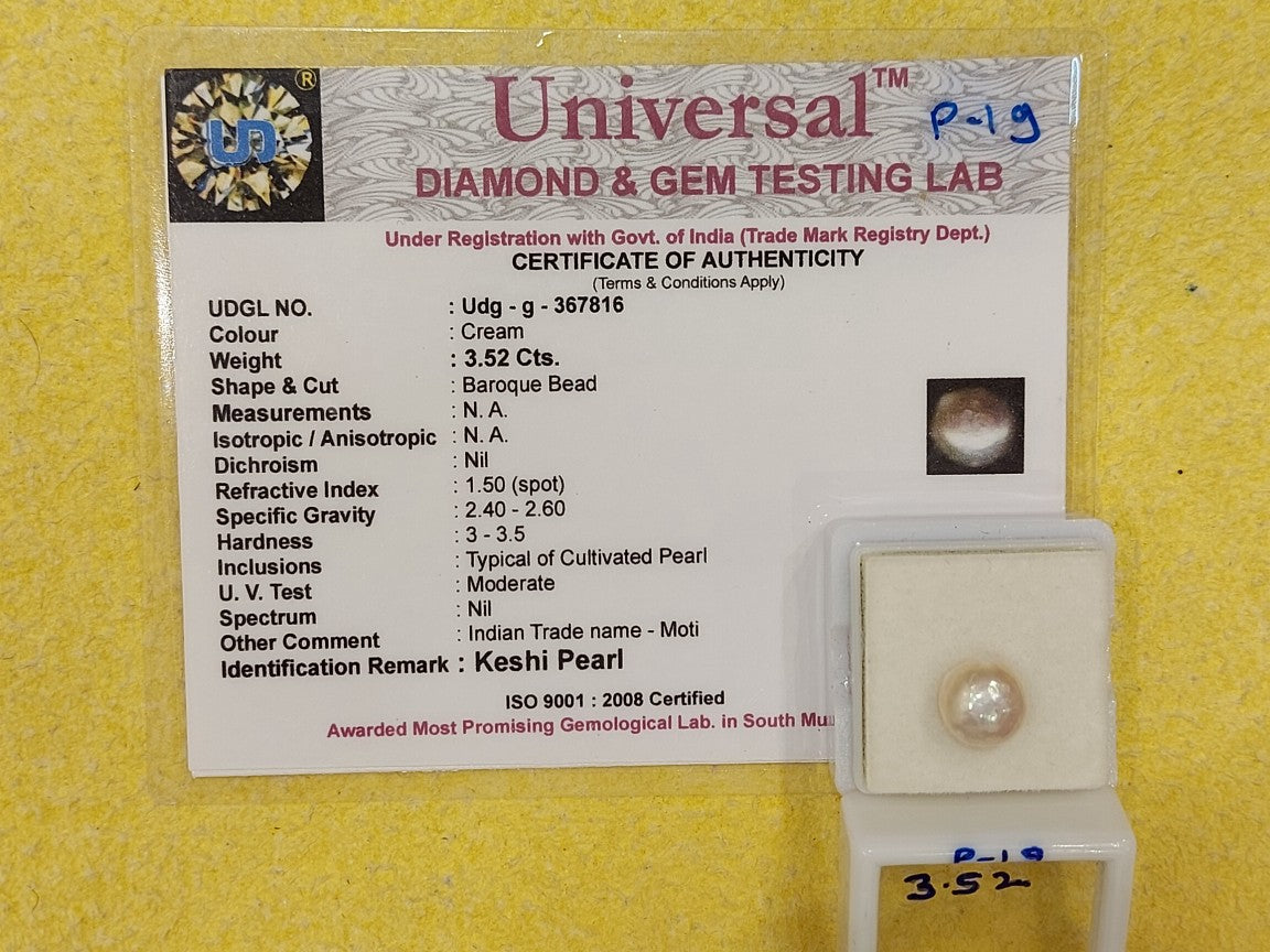 3.52 Carat Natural Pearl