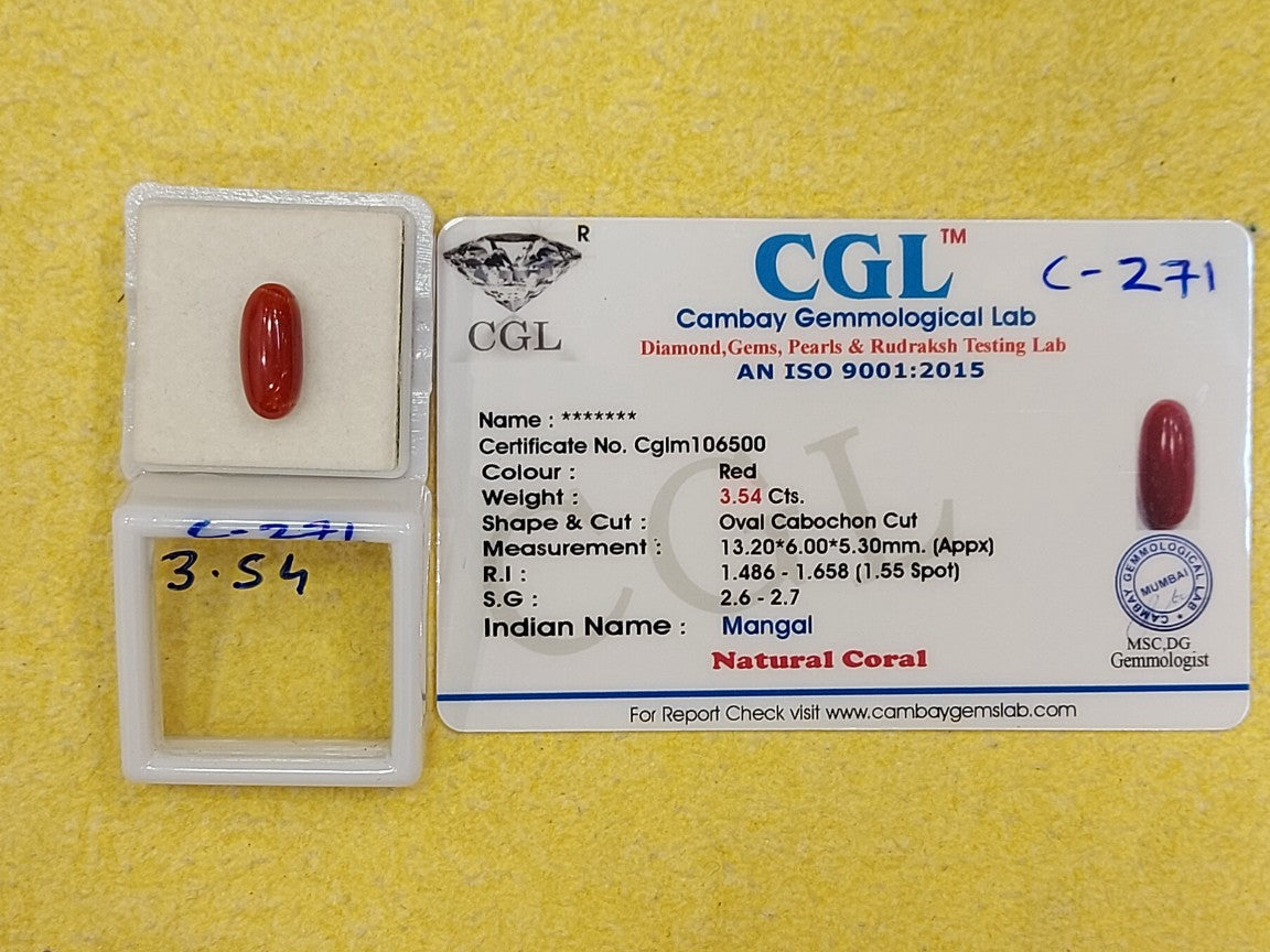 C-271 Carat Natural Coral