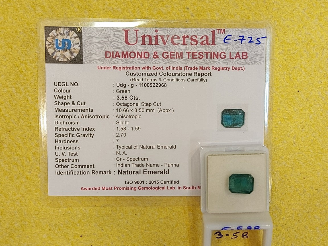 3.58 Carata Natural Emerald Stone