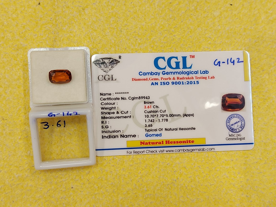 3.61 Carat Natural Ceylone Garnet