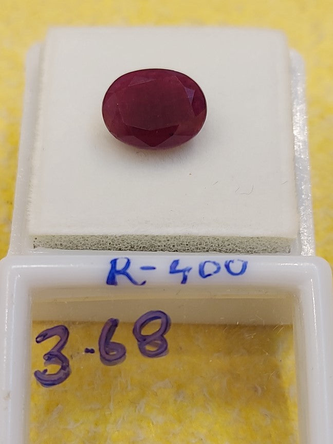 3.68 Carat Natural Old Ruby
