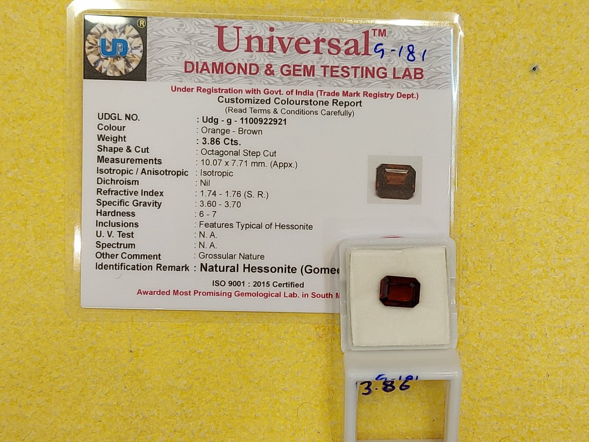 3.86 Carat Natural Garnet