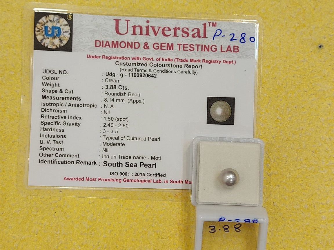 3.88 Carat Natural South Sea Pearl