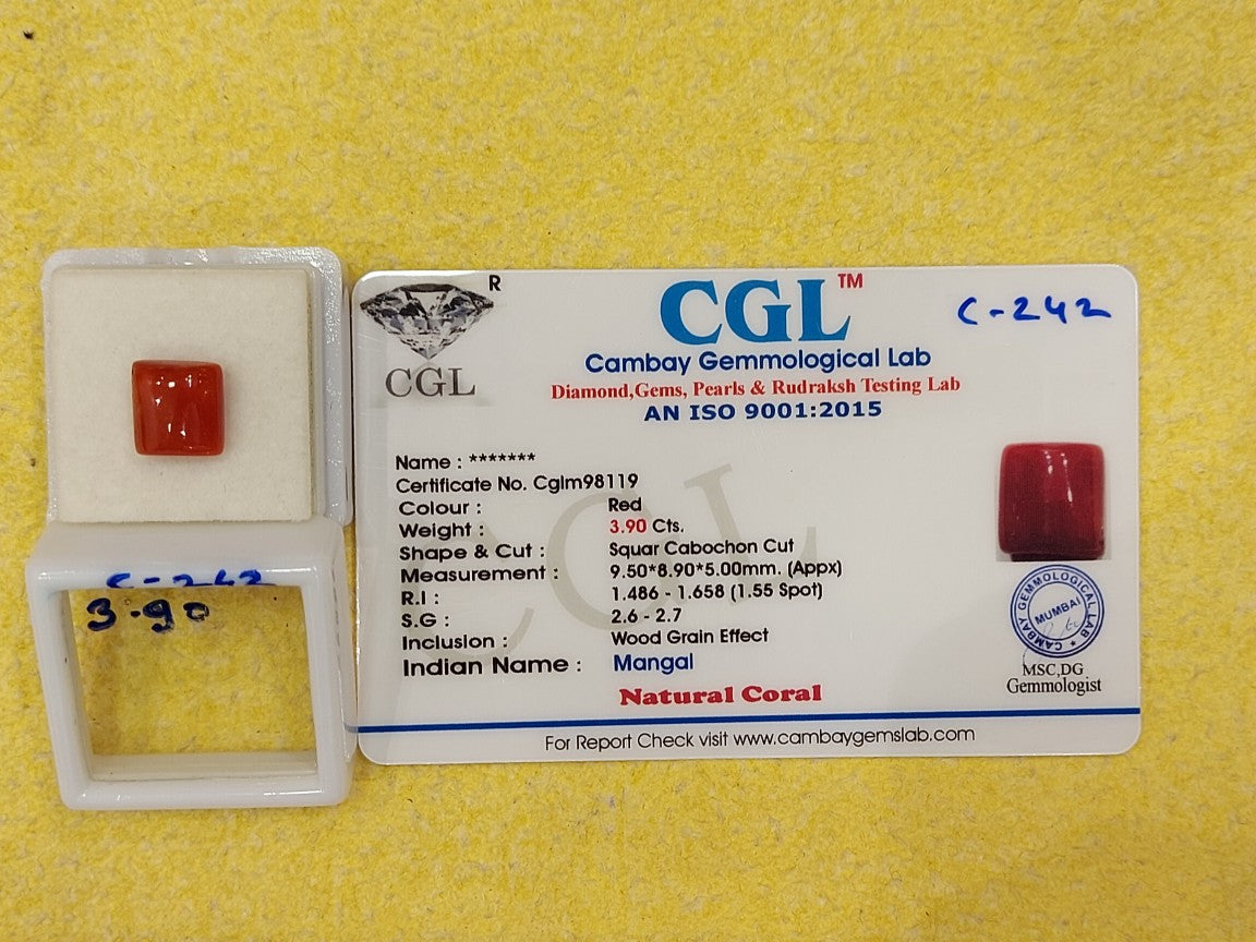 3.90 Carat Natural Coral
