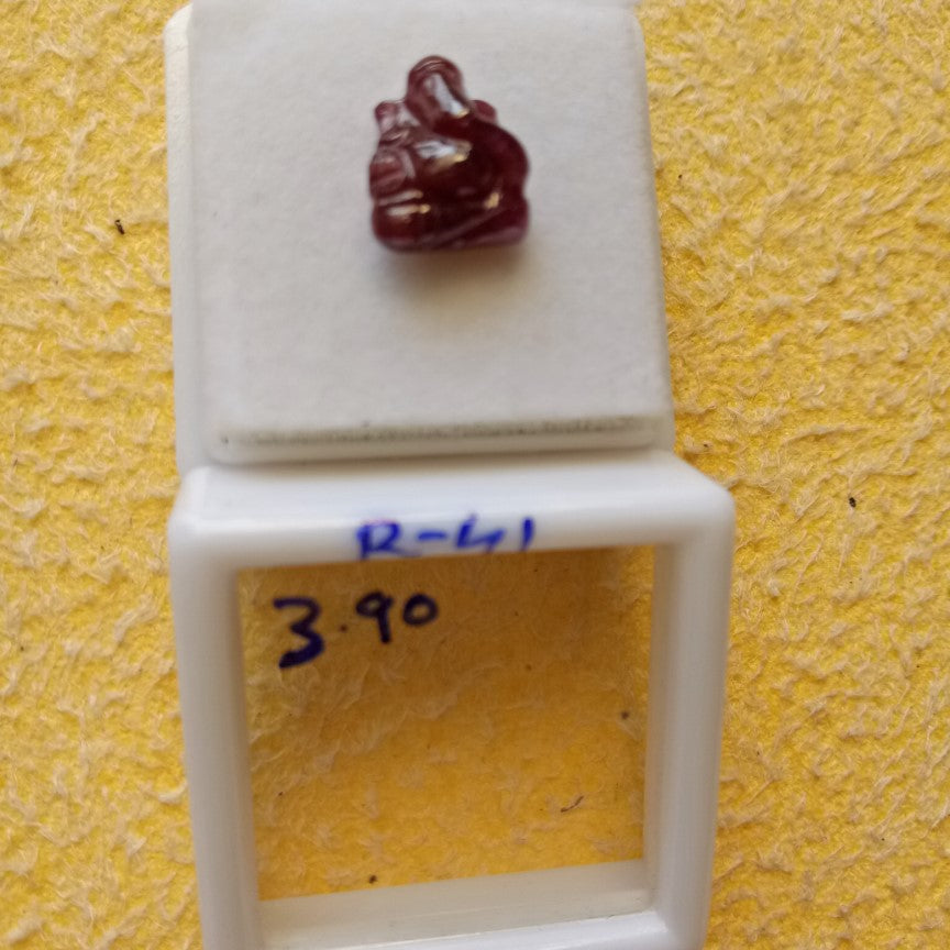 3.90 Carat Natural Old Ruby