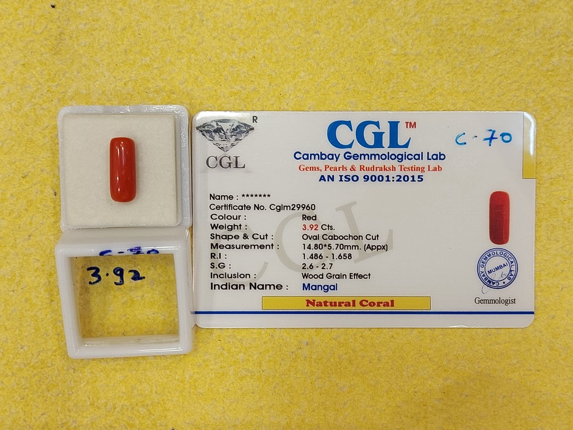 3.92 Carat Natural Coral