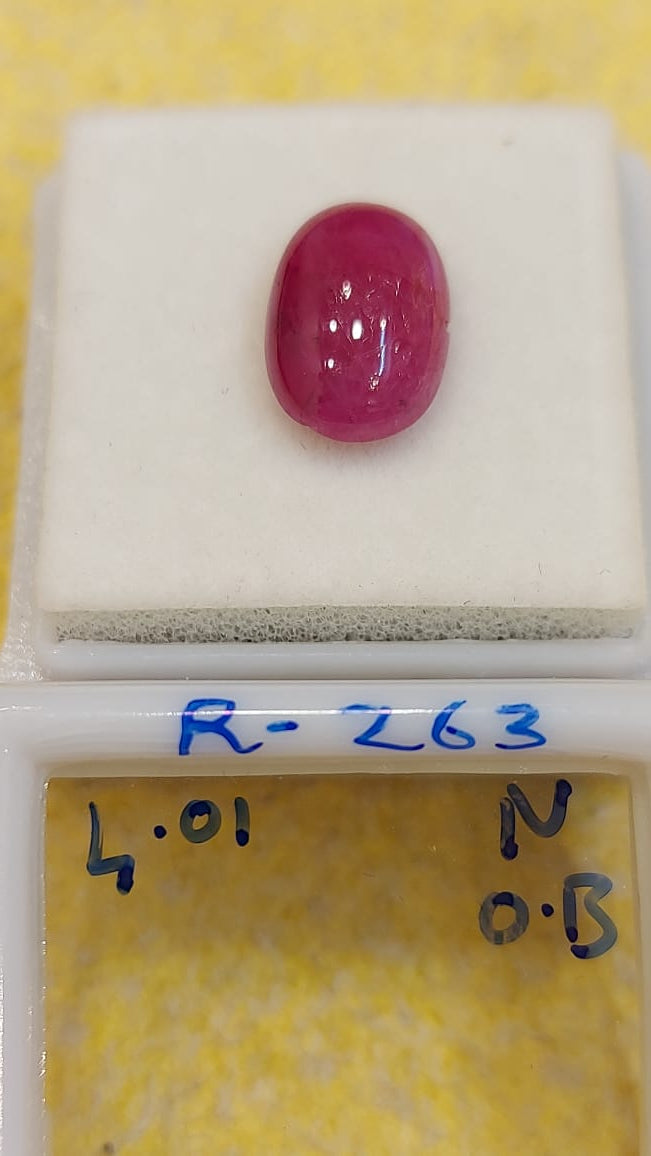 4.01 Carat Natural Old Ruby