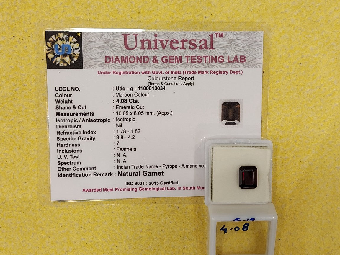 4.08 Carat Natural Garnet