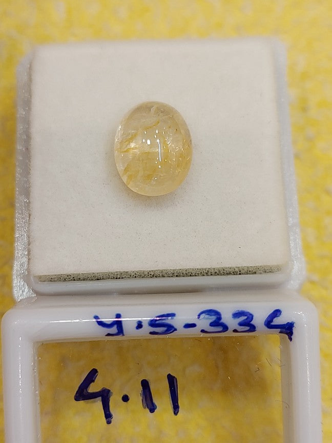 4.11 Y.S-334 Carat Natural Yellow Sapphire Stone