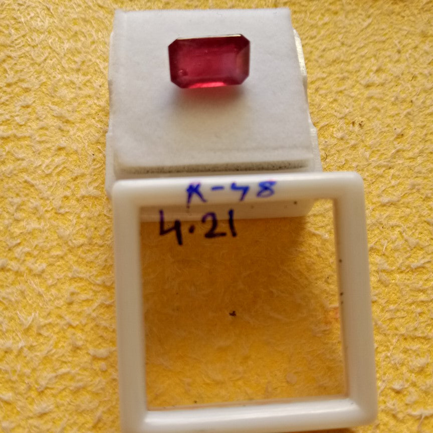 4.21 Carat Natural Old Ruby