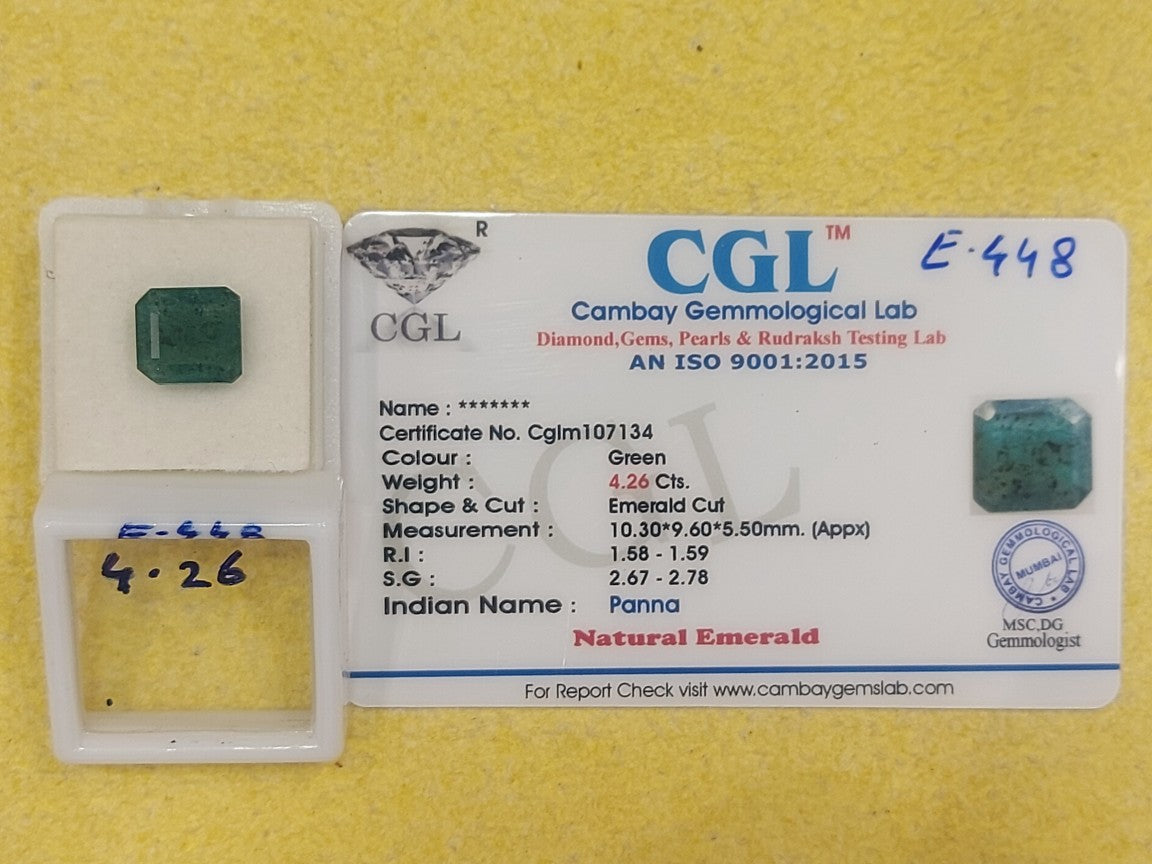 4.26 Carat Natural Emerald Stone