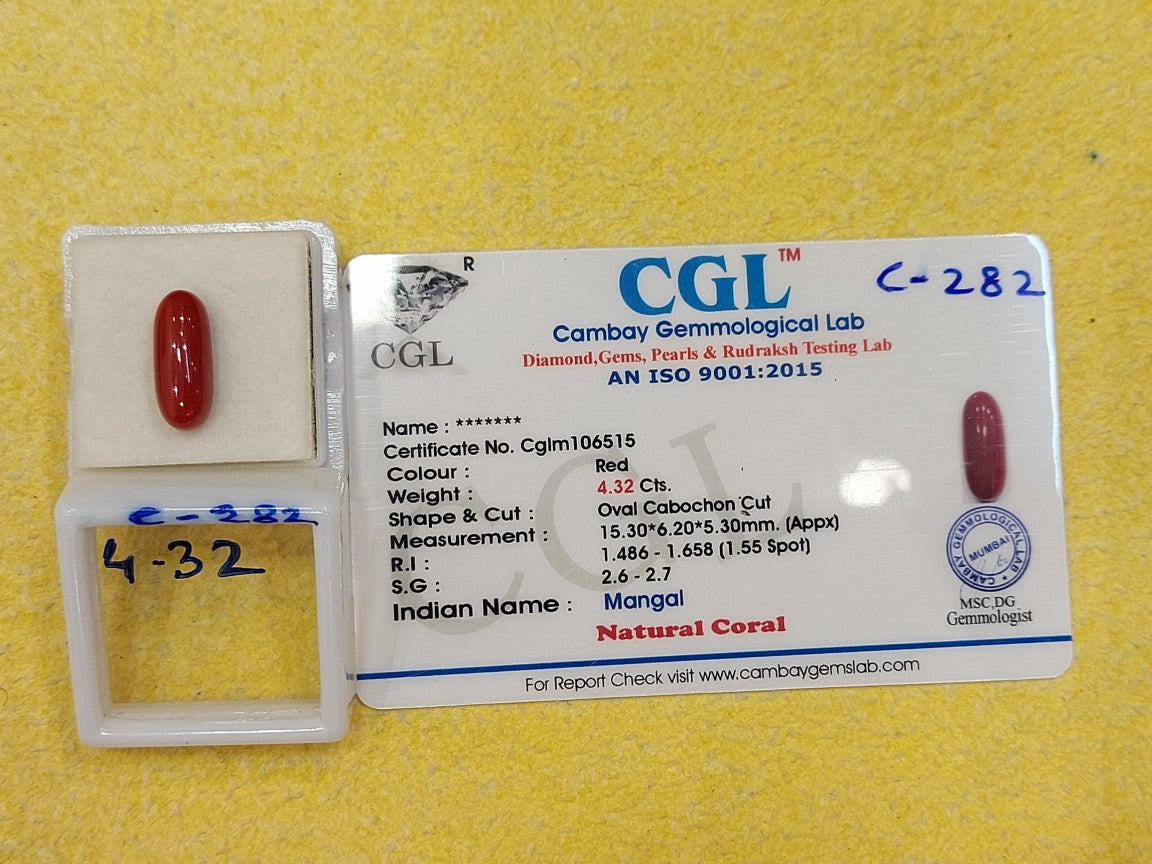 4.32 Carat Natural Coral