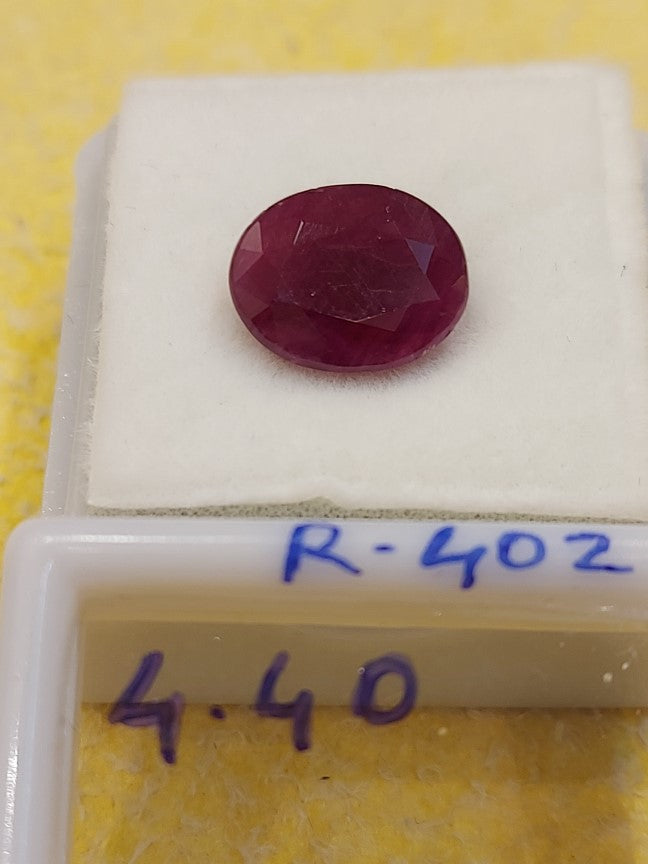 4.40 Carat Natural Old Ruby