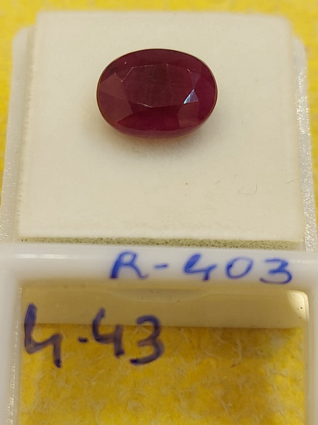 4.21 Carat Natural Old Ruby