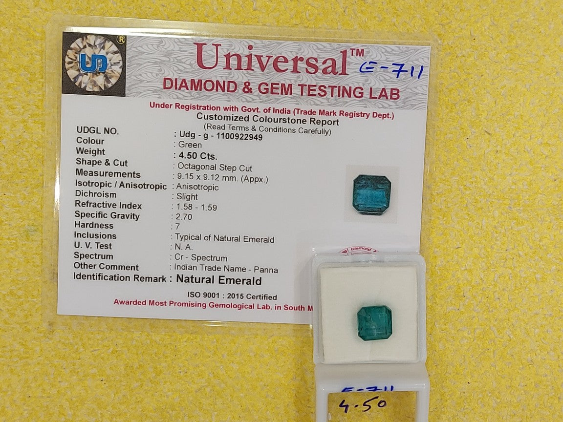 4.50 Carat Natural Emerald Stone