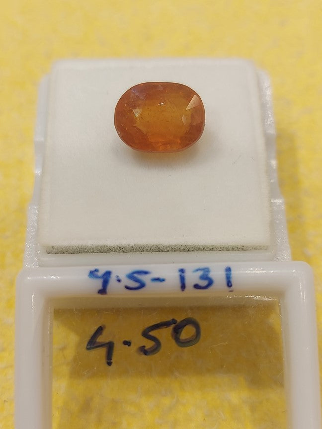 4.50 Carat Natural Yellow Sapphire Stone
