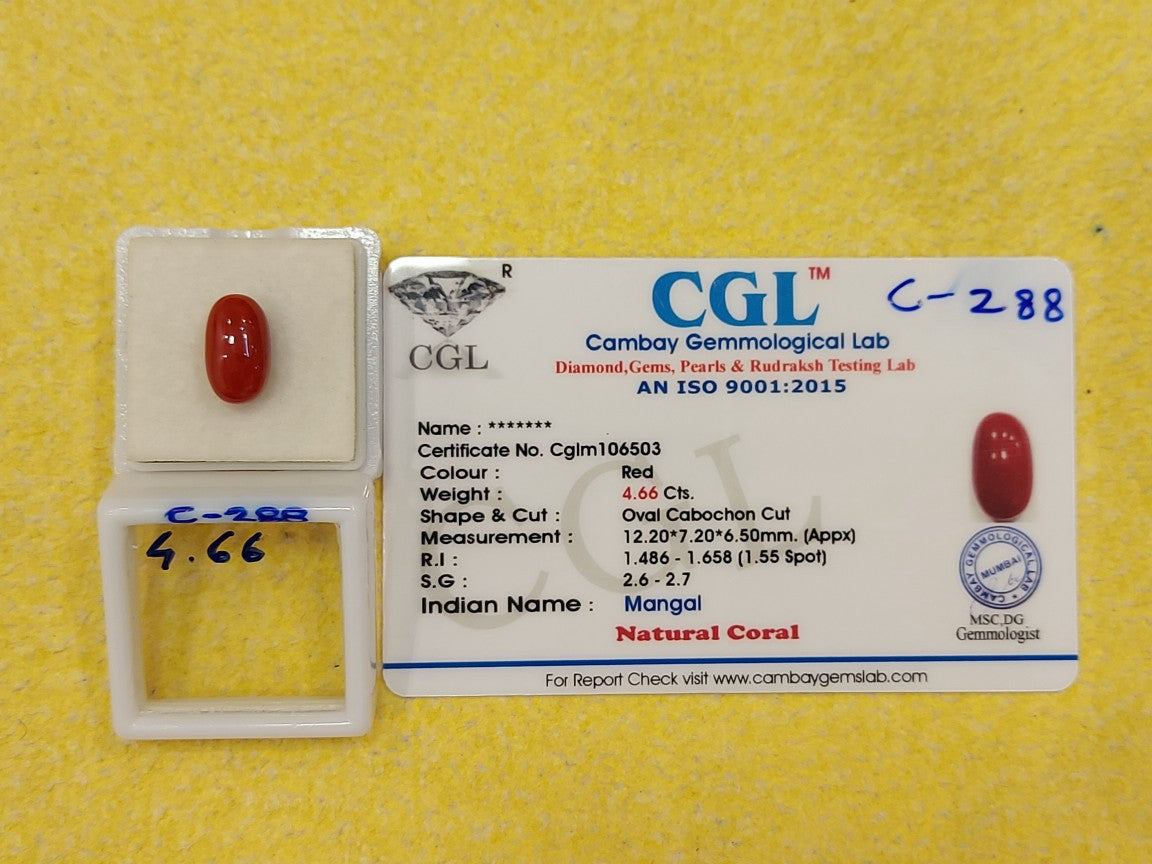 4.66 Carat Natural Coral