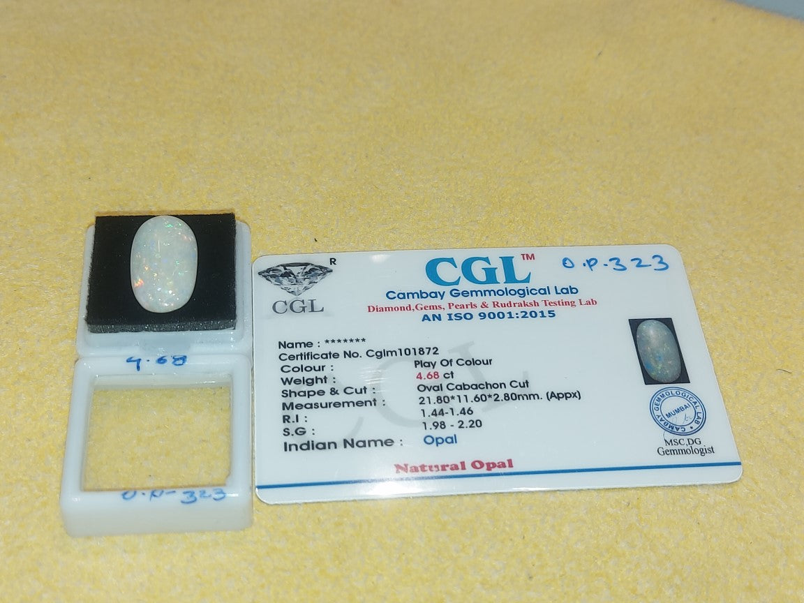 4.68 Carat Natural Opal Stone