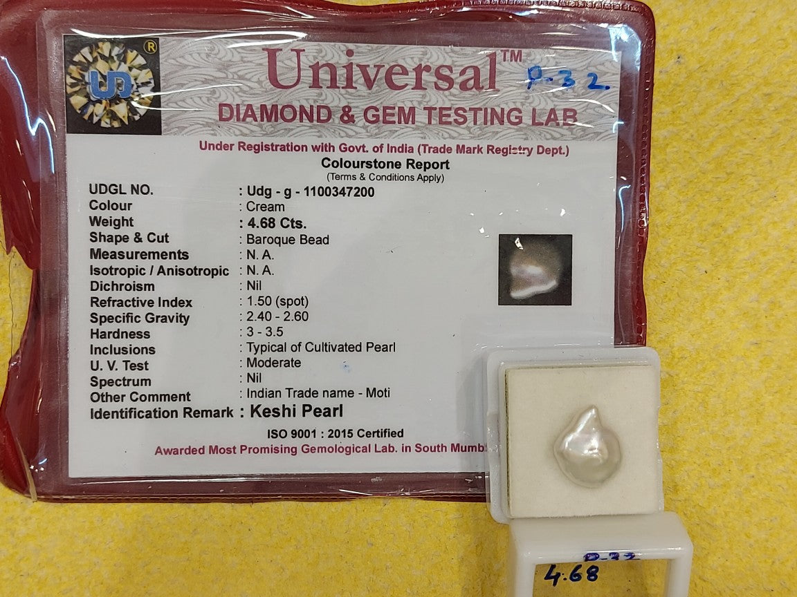 4.68 Carat Natural Pearl