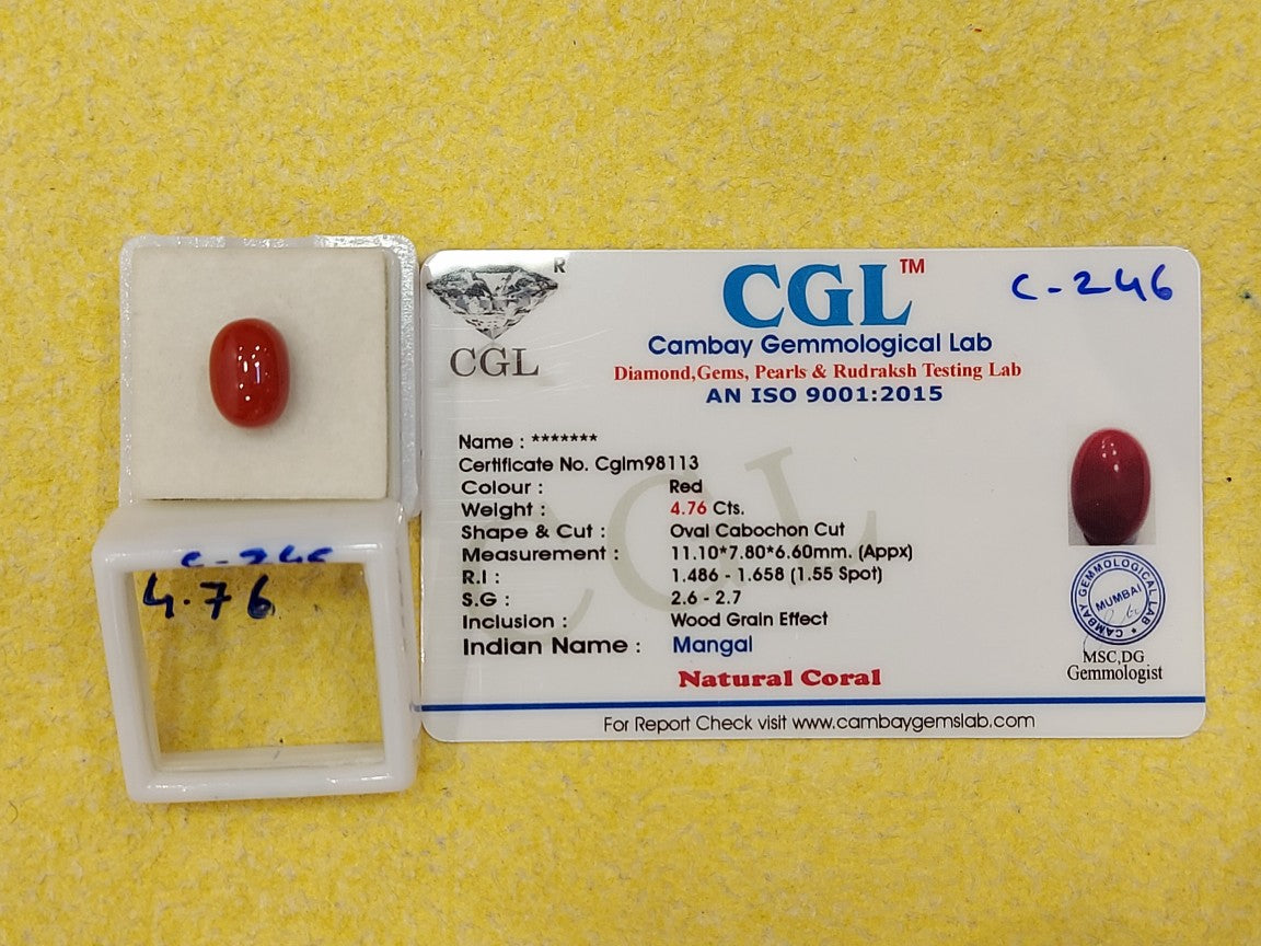 4.76 Carat Natural Coral