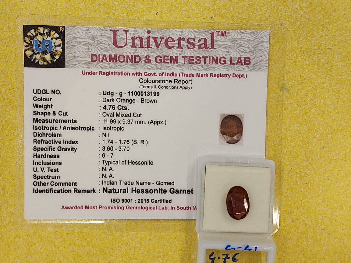 4.76 Carat Natural Garnet
