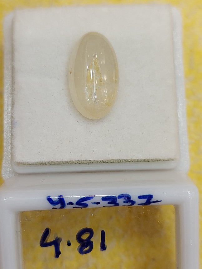 4.81 Carat Natural Yellow Sapphire Stone