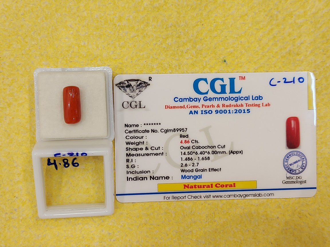 4.86 Carat Natural Coral