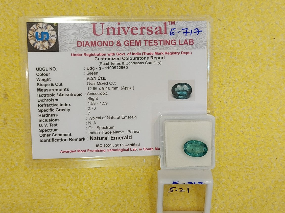 5.21 Carat Natural Emerald Stone
