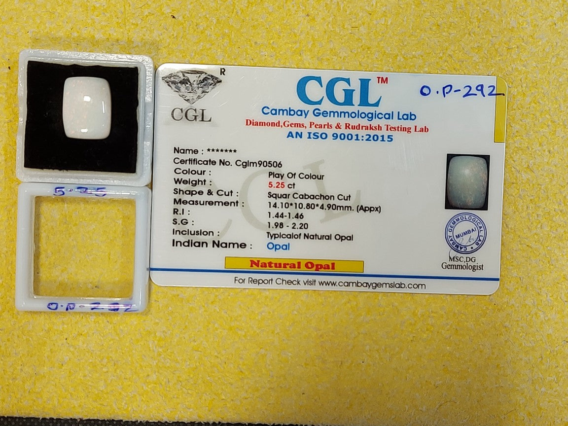 5.25 Carat Natural Opal Stone