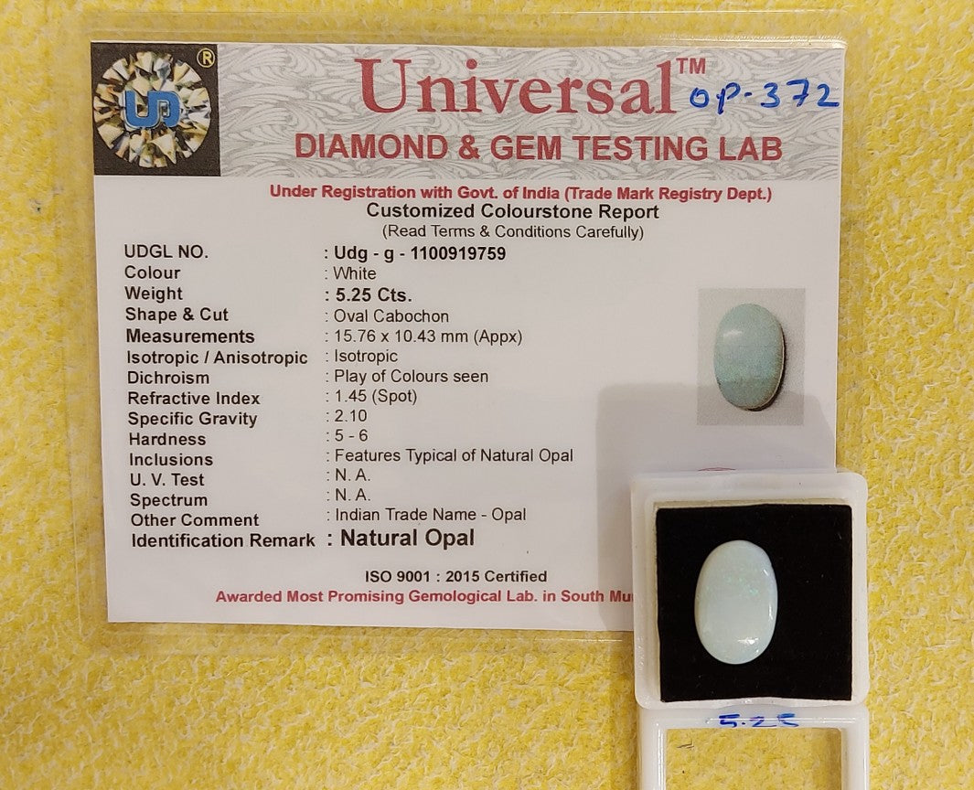 5.25 Carat Natural Opal Stone
